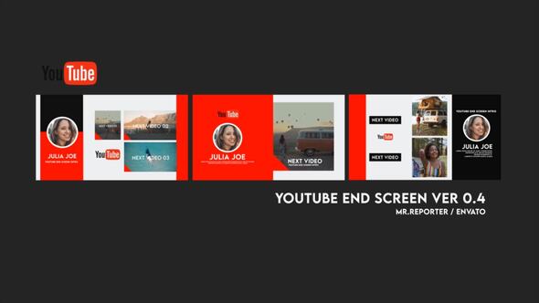 Youtube End Screen Ver 4, After Effects Project Files | VideoHive