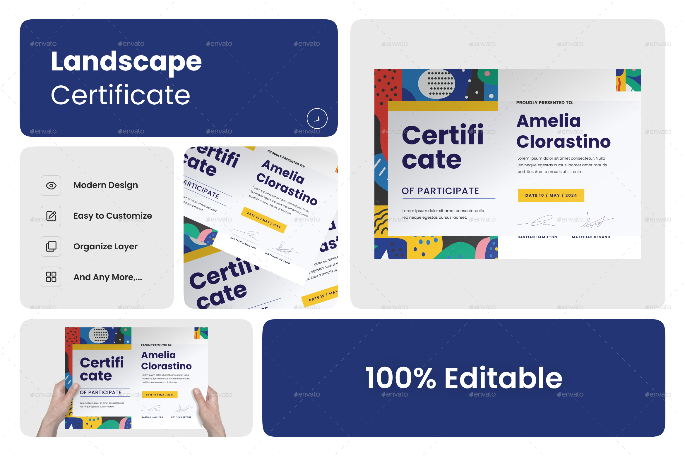 Image 10 for Landscape Certificate Templates