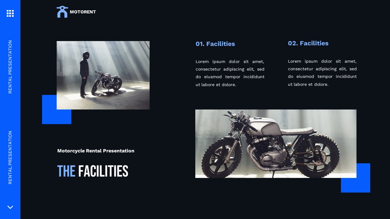 Motorent - Motorcycle Rental Powerpoint Templates, Presentation Templates