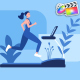 Treadmill Running Girl Explainer for FCPX