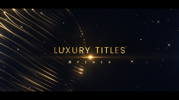 Luxury Titles Opener Openers template preview