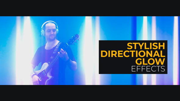 Stylish Directional Glow Effects | After Effects Elements template preview