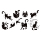 Magical Mystic Black Cats Animal Silhouettes