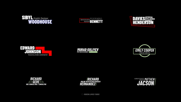 Lower Thirds | AE Elements template preview