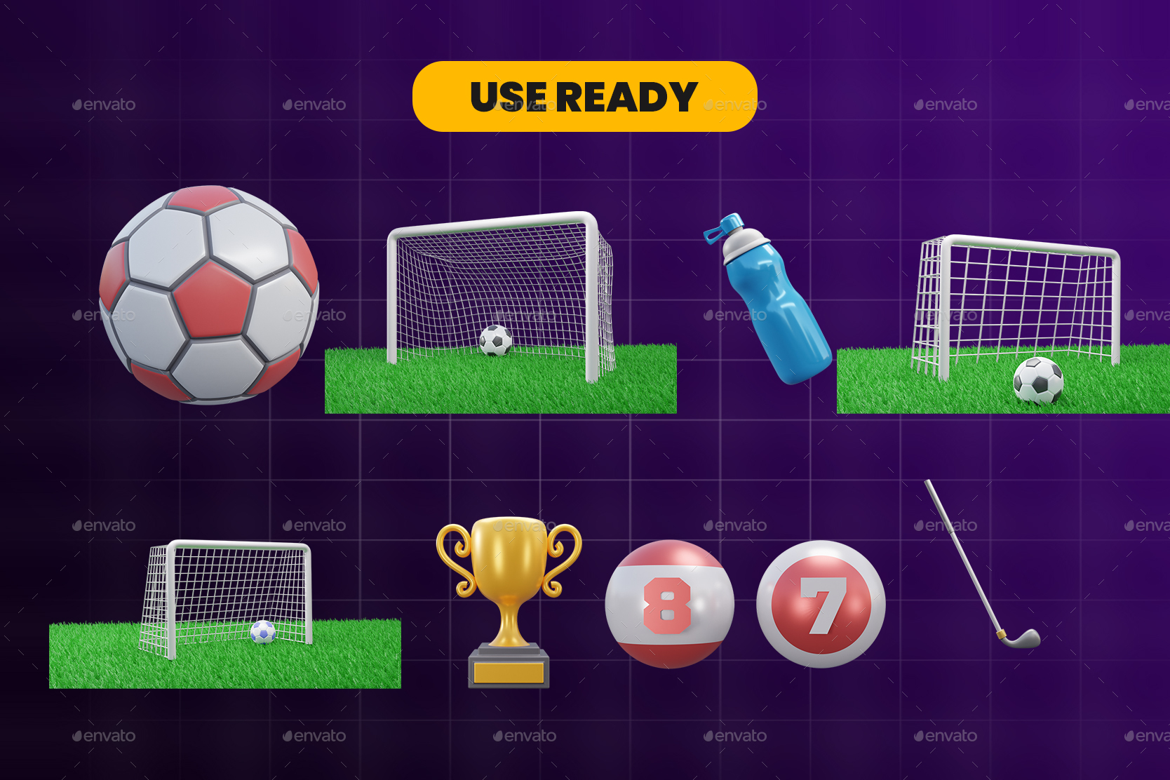 Sports 3d Icon Pack, Graphics | GraphicRiver
