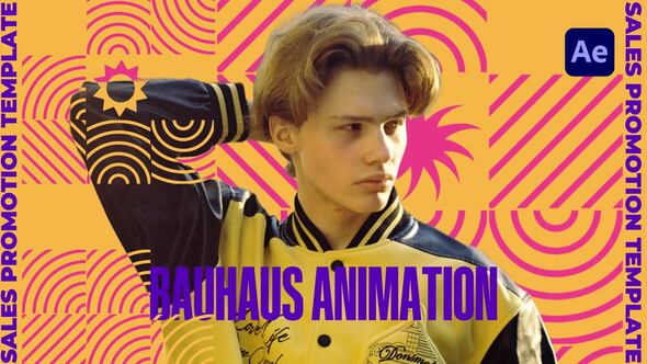 Bauhaus Colorful Intro Openers template preview