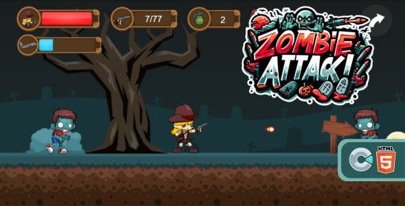 Zombie Attack - HTML5 GAME