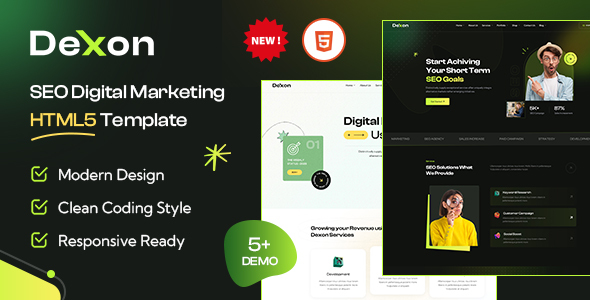 [DOWNLOAD]Dexon – SEO & Digital Marketing Agency HTML5 Template