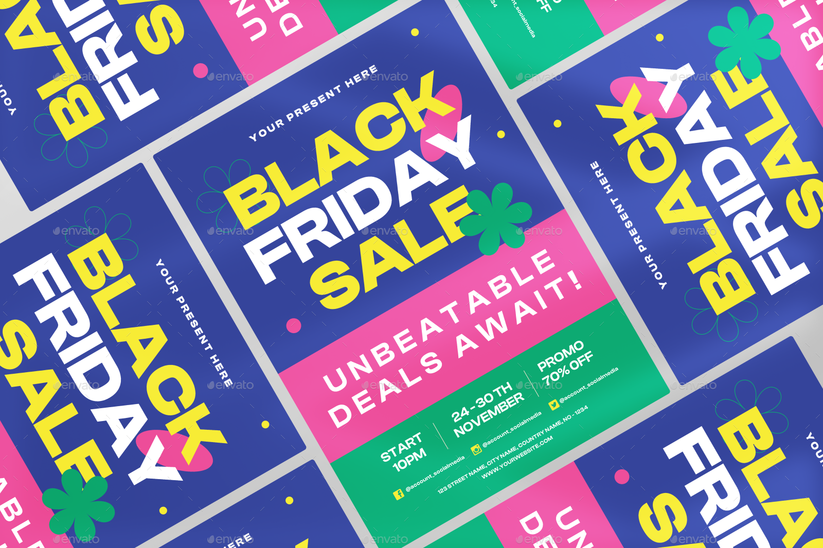 Promo Black Friday Sale Flyer, Print Templates | GraphicRiver