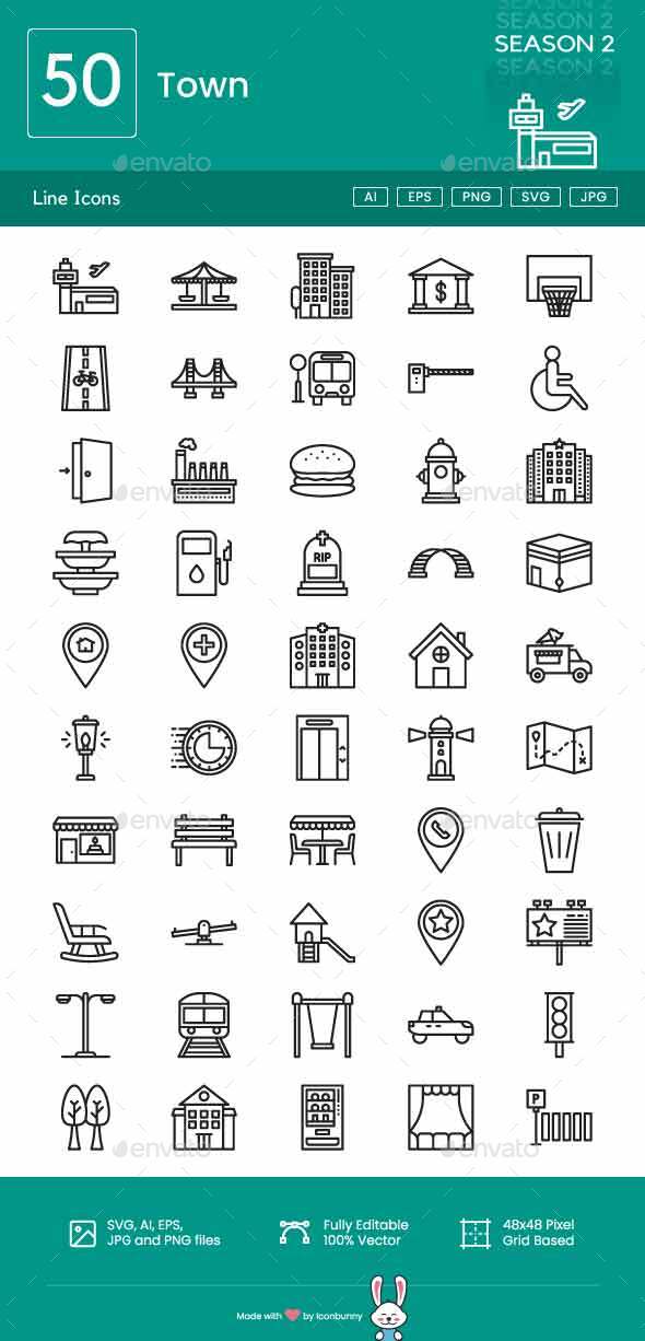 [DOWNLOAD]Town Line Icons