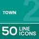 Town Line Icons