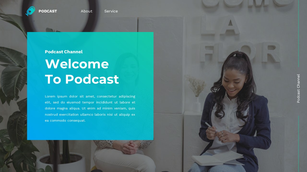 Podcast - Podcast Channel Powerpoint Templates, Presentation Templates