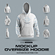 7 Mockups Oversize Hoodie in 3D Style