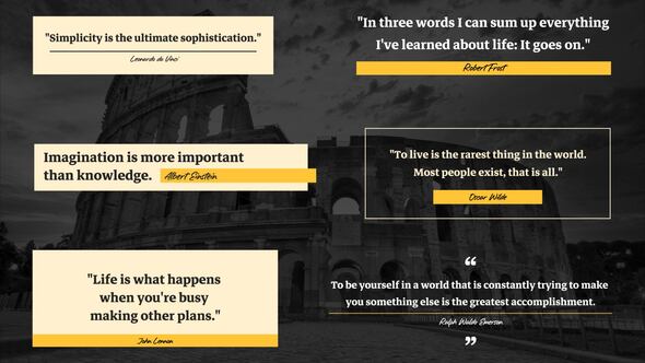 Quote Titles Titles template preview