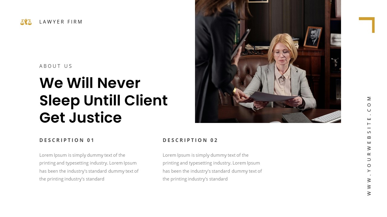 Lawyer Firm Powerpoint, Presentation Templates | GraphicRiver