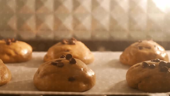 Cookie in oven, timelapse alt