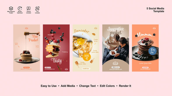 Pancake Instagram Reels Product Promo template preview