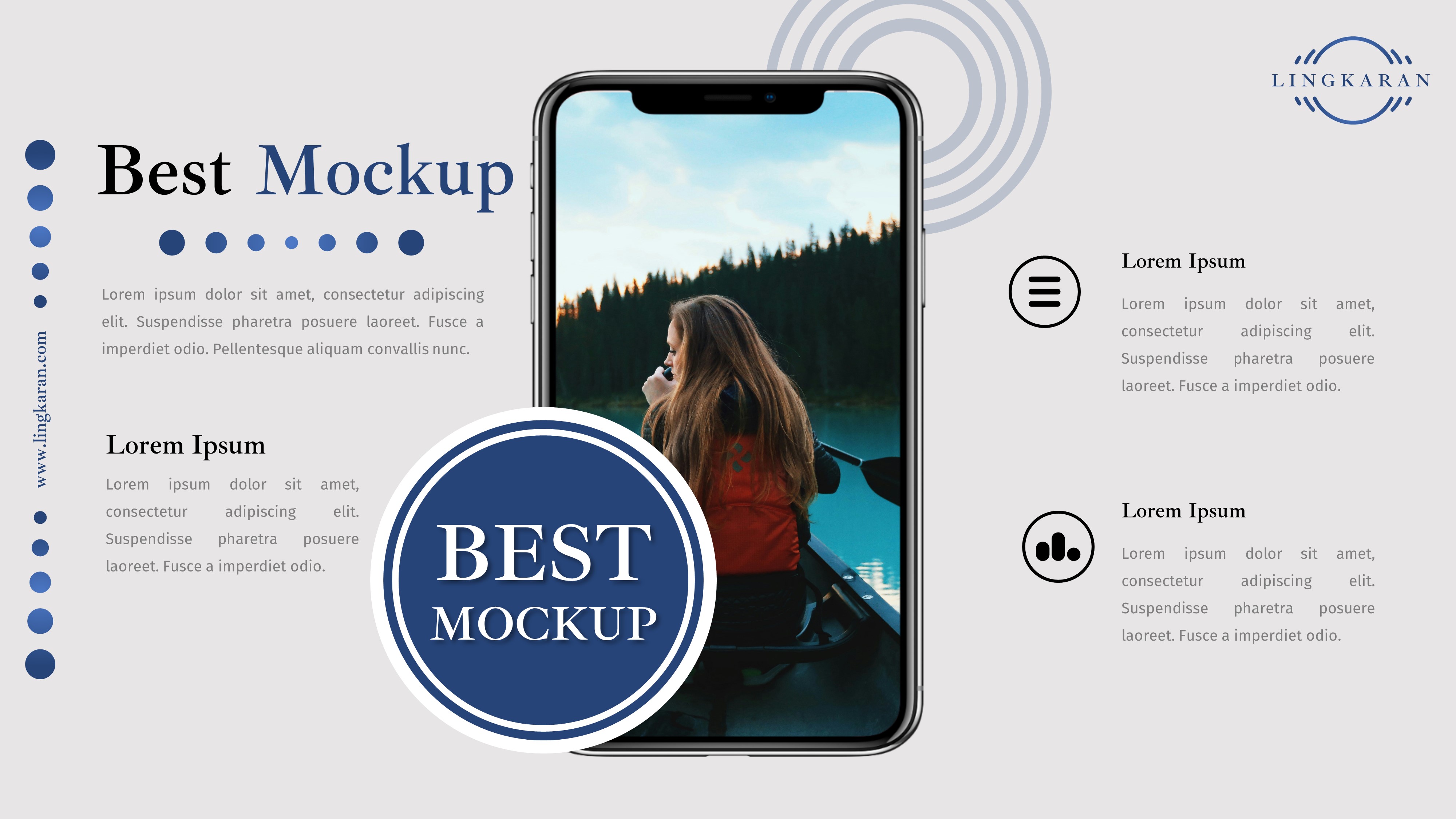 Lingkaran – Multipurpose PowerPoint Template, Presentation Templates