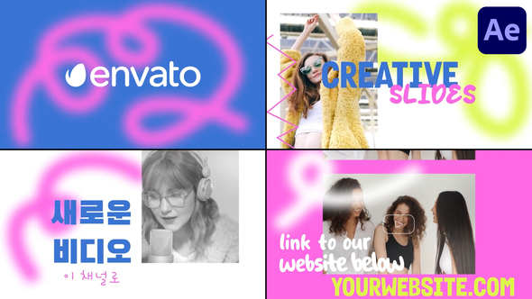 Abstract Creative Slides for After Effects Openers template preview