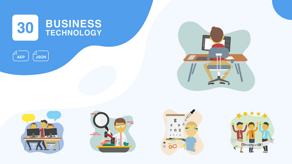 Business and Technology Animation | After Effects Elements template preview