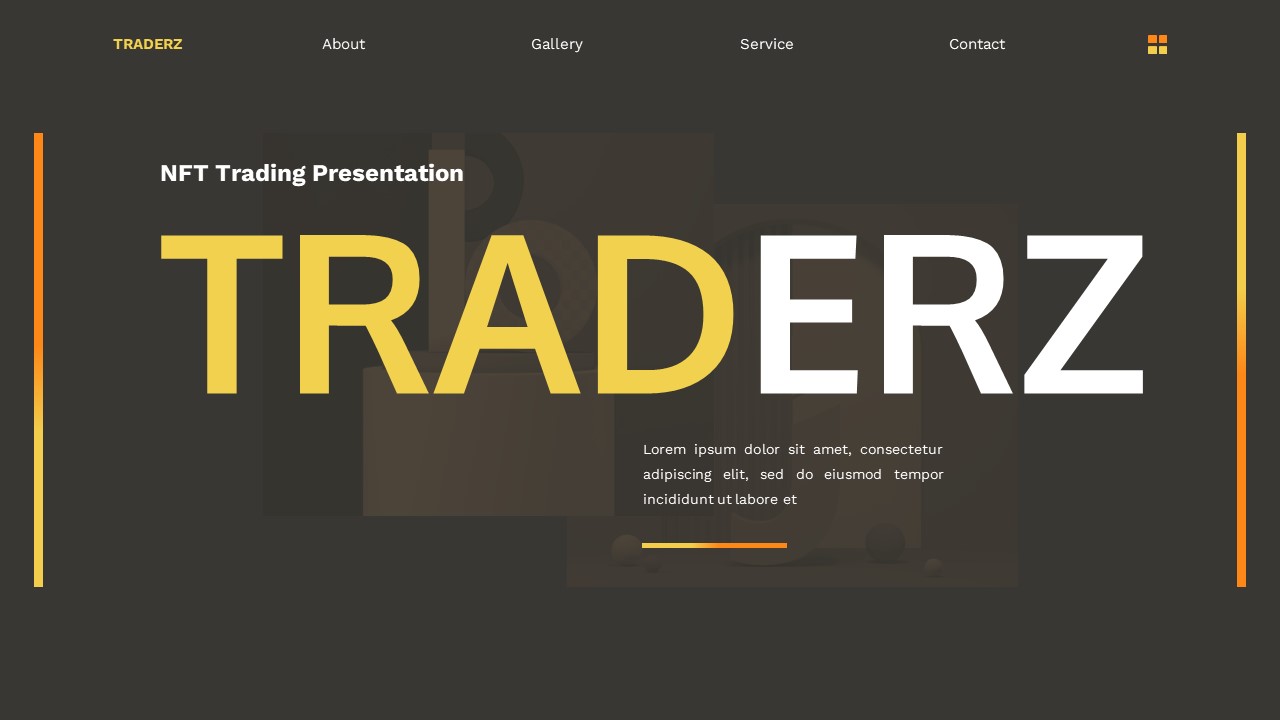 Traderz - NFT Trading Powerpoint Templates, Presentation Templates