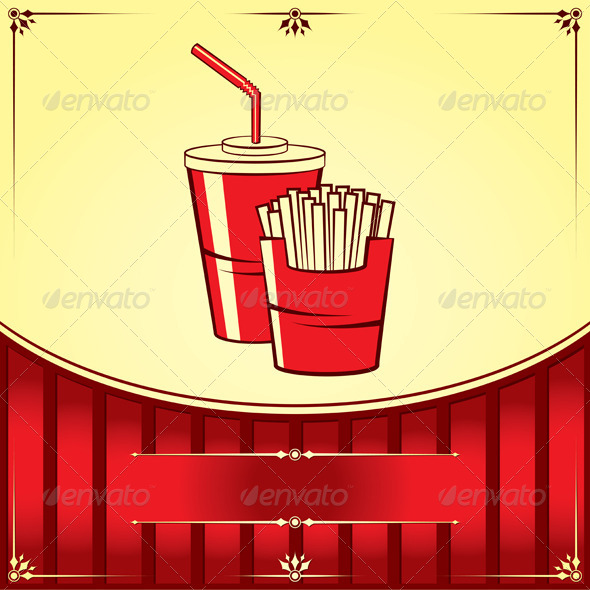 Fast Food with Cola and Fries - Food Objects