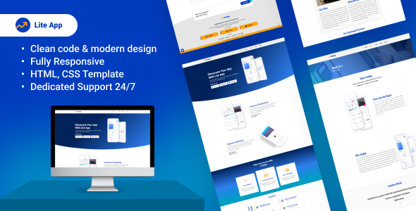 LiteApp - Software & Landing Template