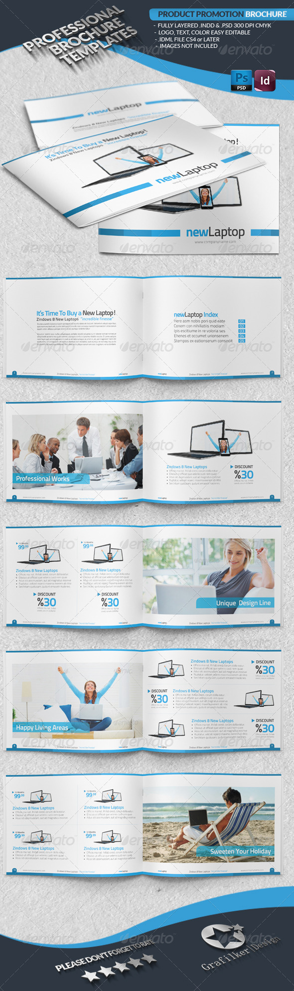 Product Promotion Brochure - Brochures Print Templates