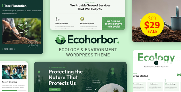[DOWNLOAD]Ecohorbor - Ecology & Environment WordPress Theme