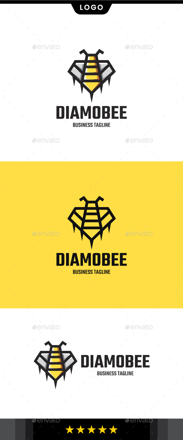 [DOWNLOAD]Diamond Bee Logo Template