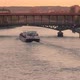 Barges on the Evening Seine and Bridges - VideoHive Item for Sale