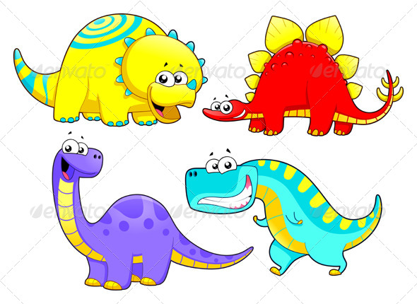 Dinosaurs Family. - Animals Characters