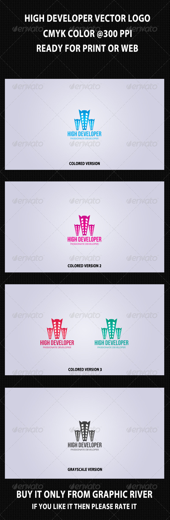 High Developer Logo Template - Buildings Logo Templates