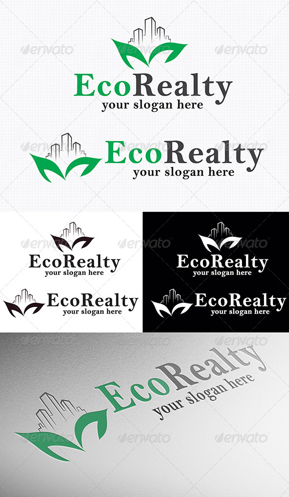 Eco Realty Logo - Nature Logo Templates