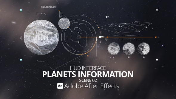 HUD Interface Planets Information 02 Ae Infographics template preview