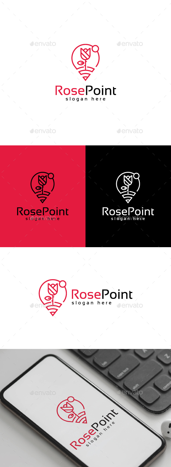 [DOWNLOAD]Rose Flower Point Logo