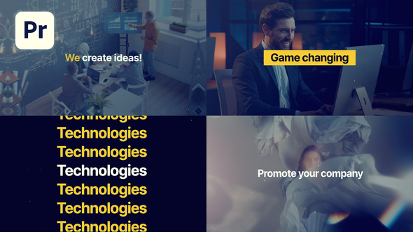 Agency Intro Slideshow Premiere Pro template preview