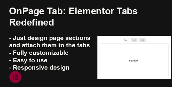 [DOWNLOAD]OnPageTab | Turn Elementor Sections into Tabs