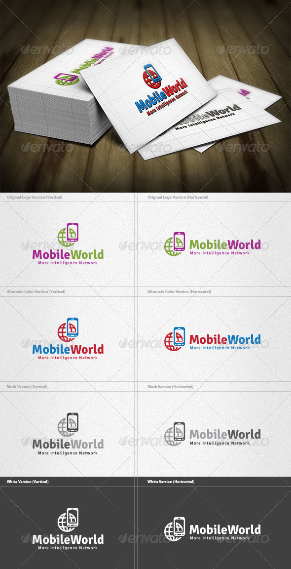 Mobile World Logo - Symbols Logo Templates