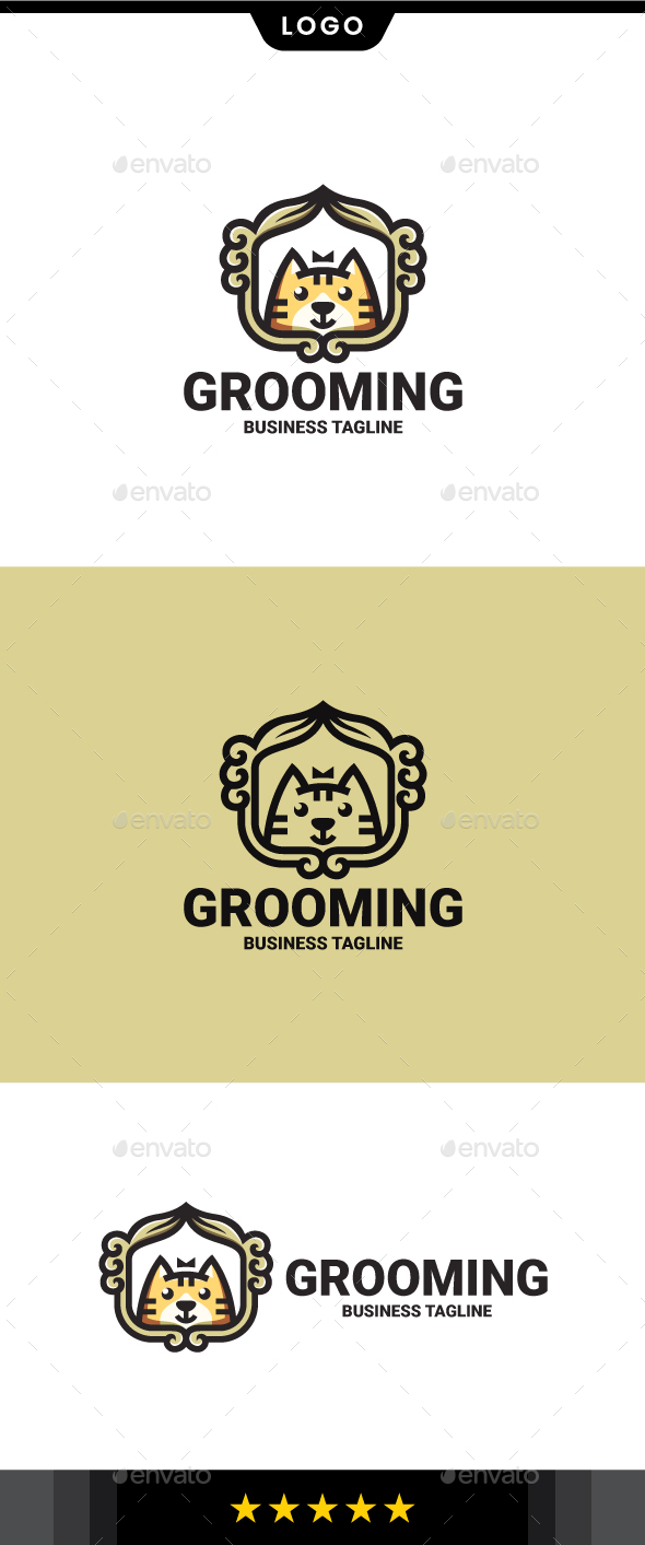 [DOWNLOAD]Pet Grooming Logo Template