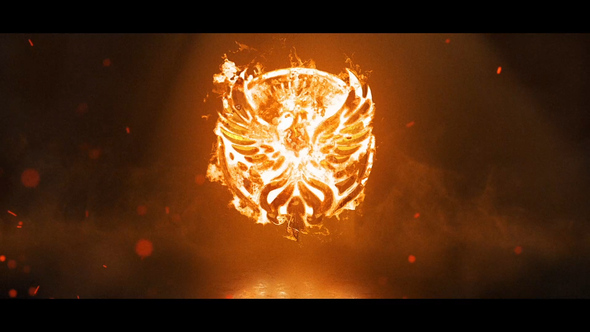 Cinematic Fire Logo Logo Stings template preview