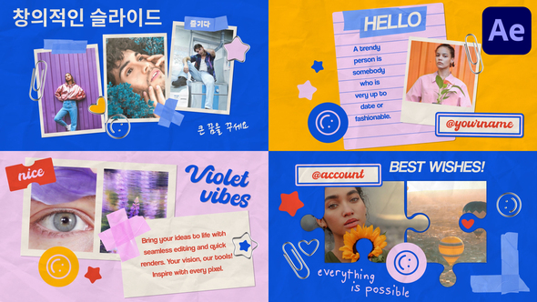 Handmade Creative Slides for After Effects Openers template preview