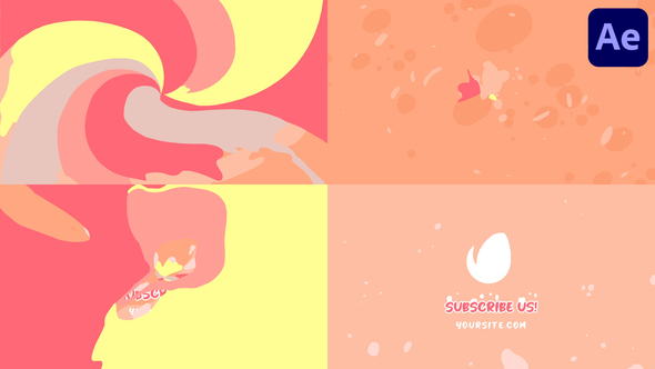 Liquid Shapes Logo Opener for After Effects Logo Stings template preview