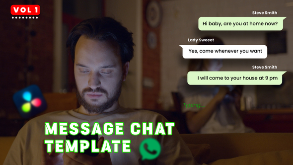 Message Chat Template Davinci Resolve