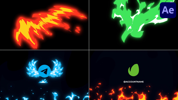 Firebirds Logo Pack for After Effects Logo Stings template preview