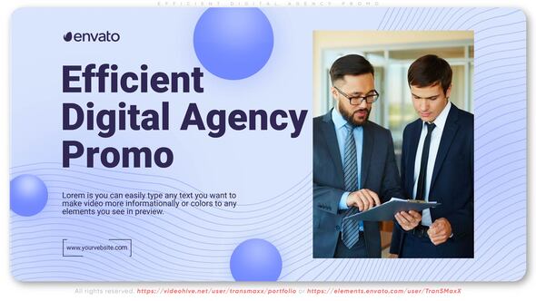 Efficient Digital Agency Promo Openers template preview