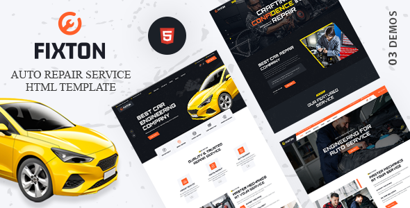 Fixton - Auto Repair Services HTML5 Template