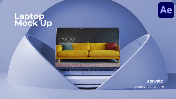 Laptop Mockup for After Effects Openers template preview