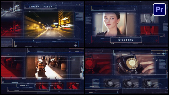 Sci-Fi Thriller Premiere Pro template preview