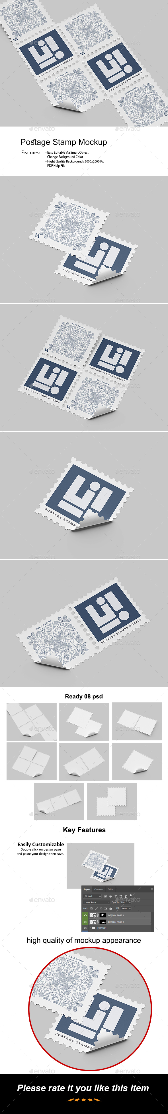 [DOWNLOAD]Postage Stamp Mockup